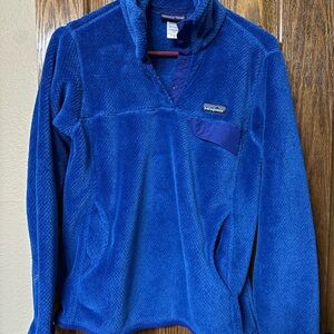 Patagonia Men's Vibrant Blue Zip-Up Sweater